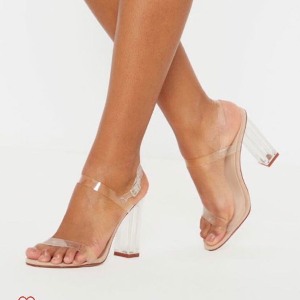 Clear heels